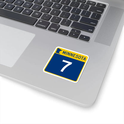 MN-7 (Minnesota) (Road Sign) STICKER Vinyl Kiss-Cut Decal - The Sticker Space
