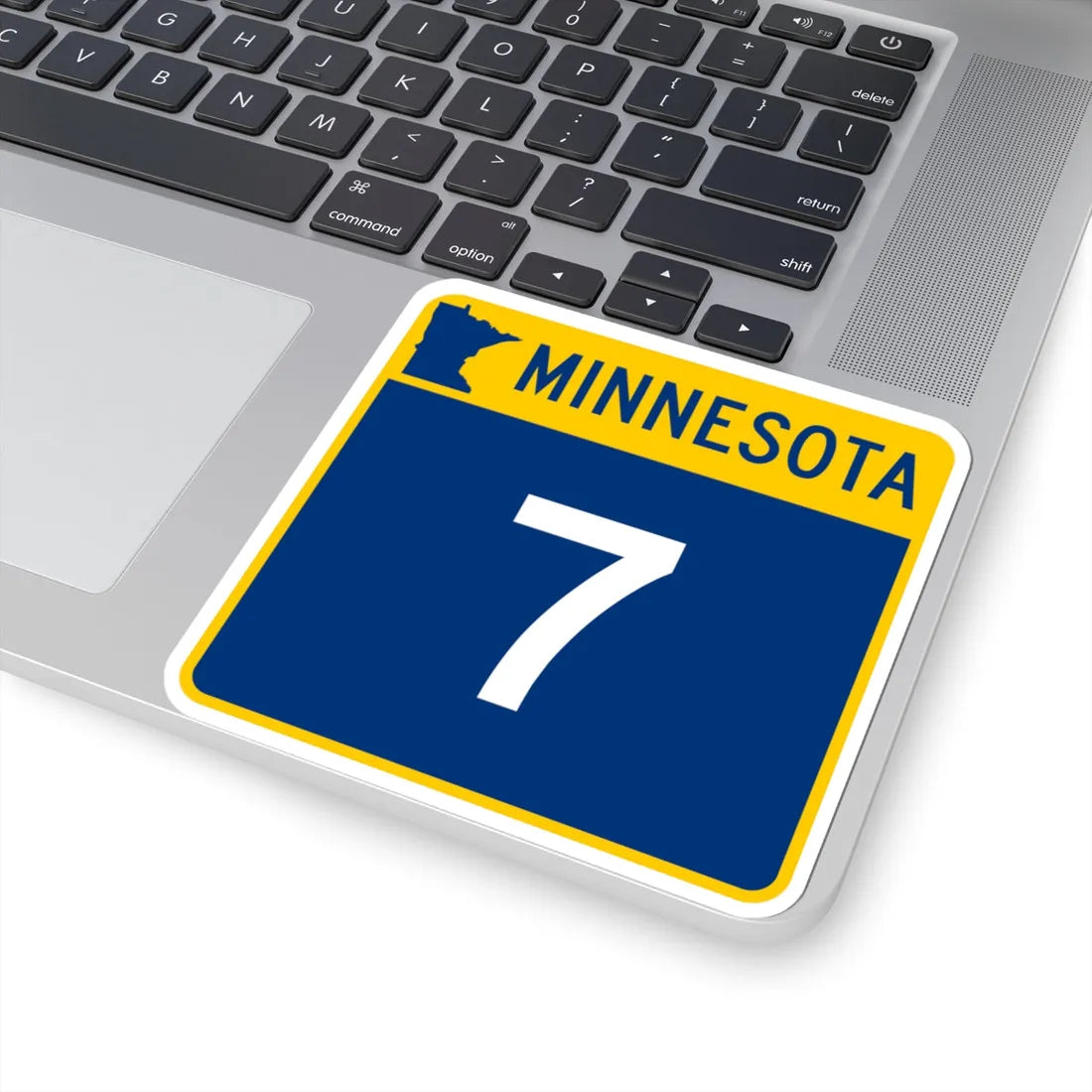 MN-7 (Minnesota) (Road Sign) STICKER Vinyl Kiss-Cut Decal - The Sticker Space