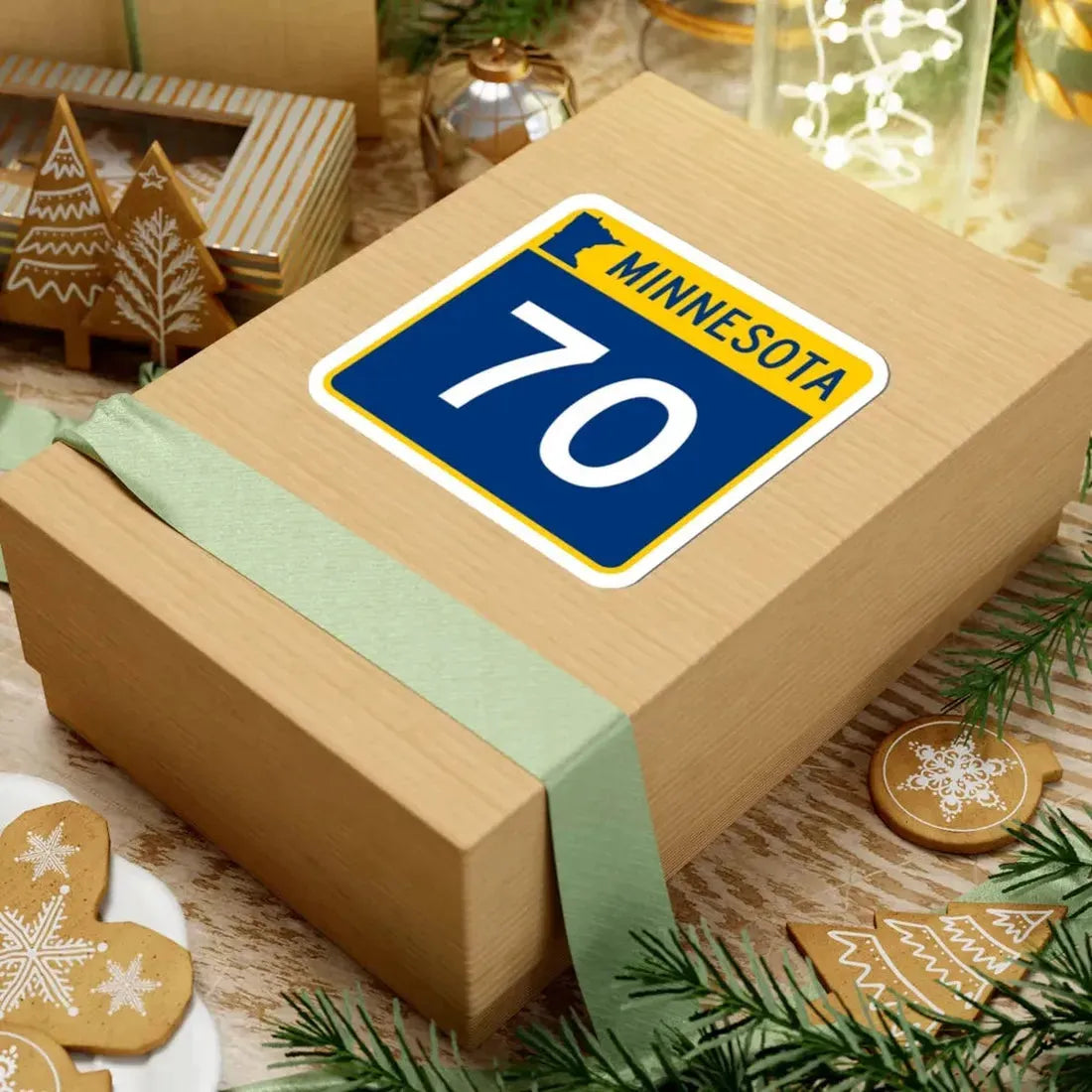 MN-70 (Minnesota) (Road Sign) STICKER Vinyl Kiss-Cut Decal - The Sticker Space