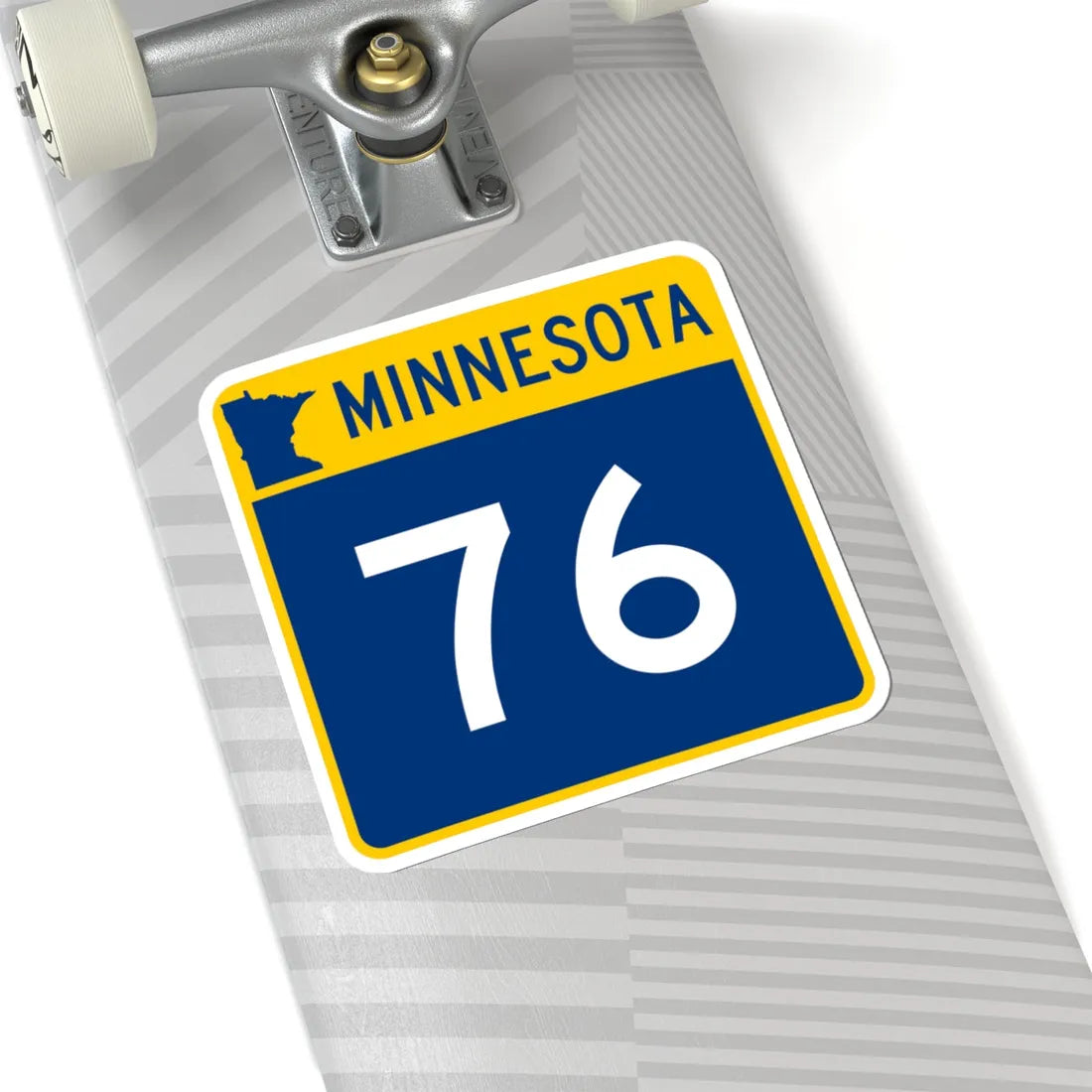 MN-76 (Minnesota) (Road Sign) STICKER Vinyl Kiss-Cut Decal - The Sticker Space