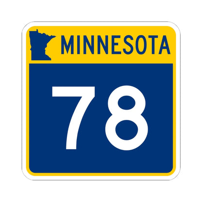 MN-78 (Minnesota) (Road Sign) STICKER Vinyl Kiss-Cut Decal 6 Inch White - The Sticker Space