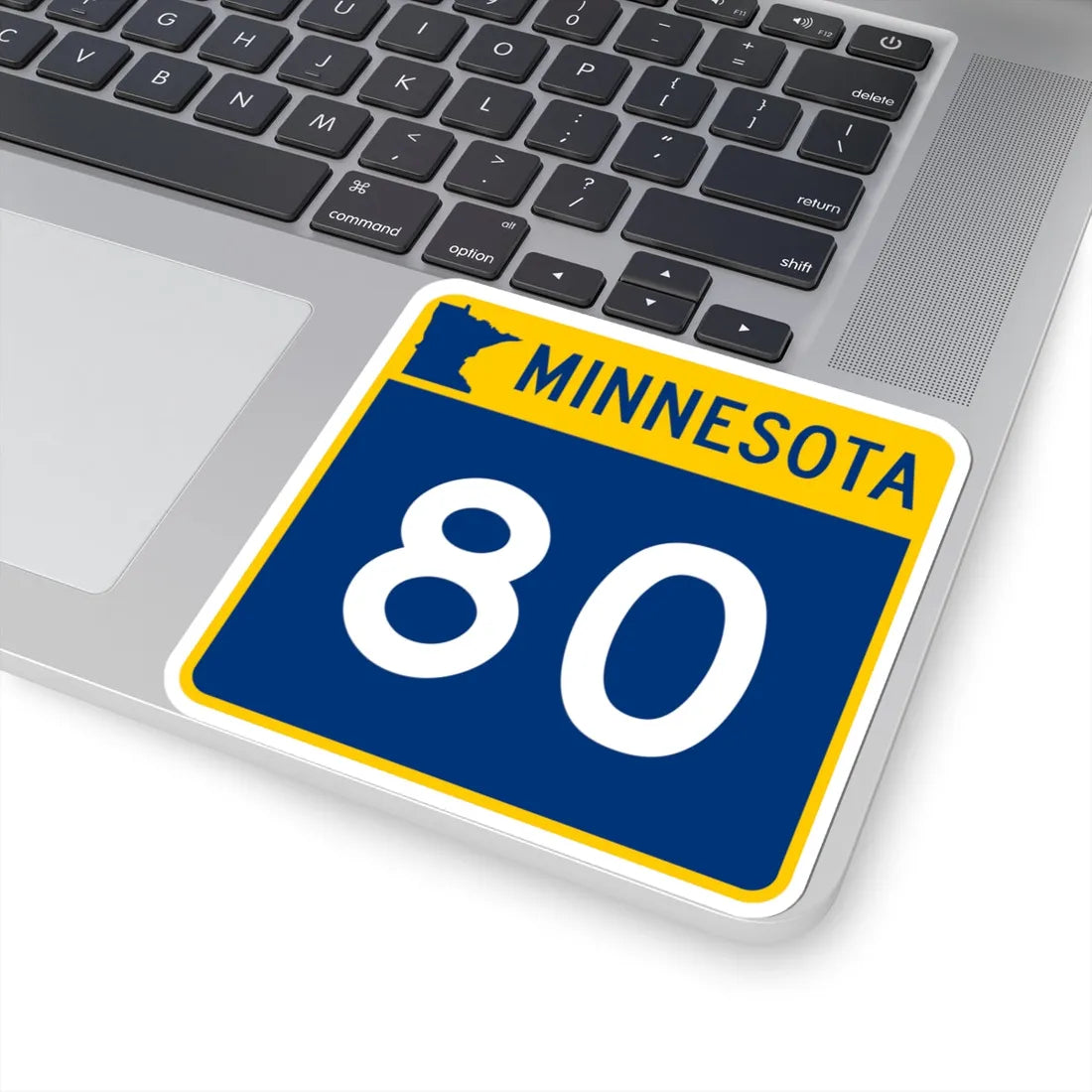 MN-80 (Minnesota) (Road Sign) STICKER Vinyl Kiss-Cut Decal - The Sticker Space