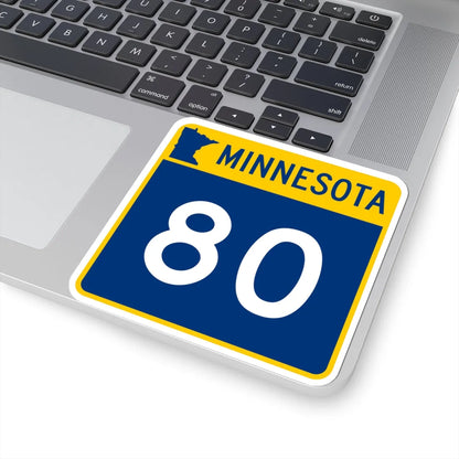 MN-80 (Minnesota) (Road Sign) STICKER Vinyl Kiss-Cut Decal - The Sticker Space