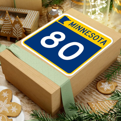 MN-80 (Minnesota) (Road Sign) STICKER Vinyl Kiss-Cut Decal - The Sticker Space
