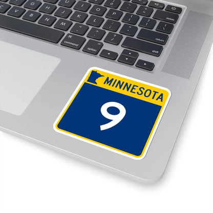 MN-9 (Minnesota) (Road Sign) STICKER Vinyl Kiss-Cut Decal - The Sticker Space