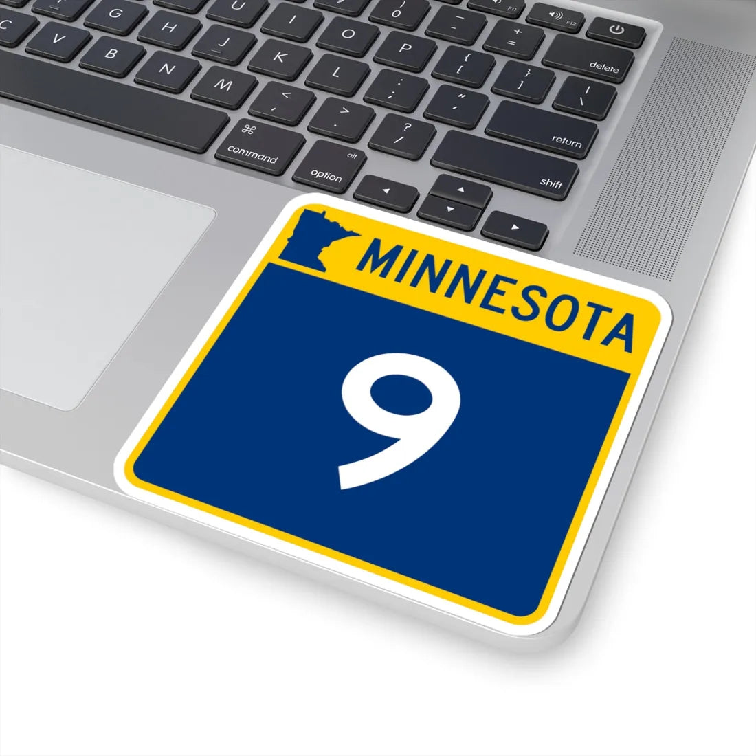 MN-9 (Minnesota) (Road Sign) STICKER Vinyl Kiss-Cut Decal - The Sticker Space