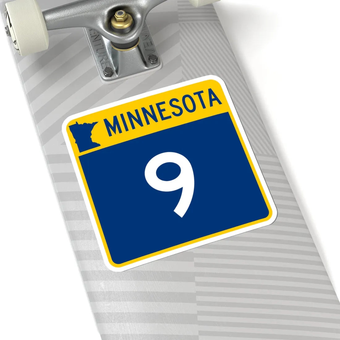 MN-9 (Minnesota) (Road Sign) STICKER Vinyl Kiss-Cut Decal - The Sticker Space
