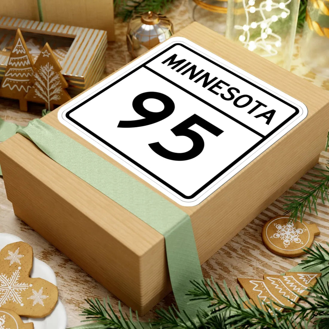 MN-95 1948 (Minnesota) (Road Sign) STICKER Vinyl Kiss-Cut Decal - The Sticker Space