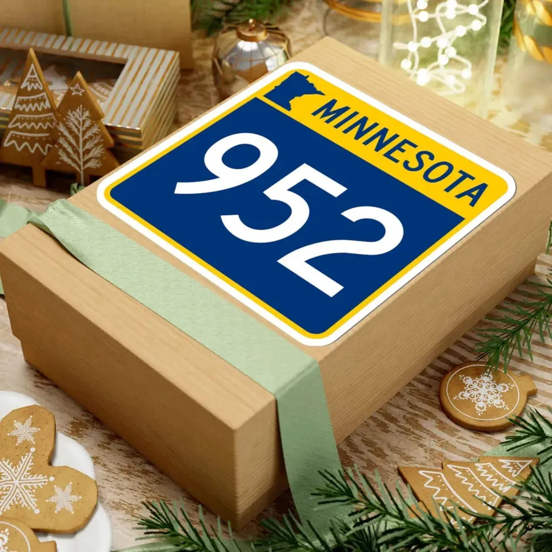 MN-952 (Minnesota) (Road Sign) STICKER Vinyl Kiss-Cut Decal - The Sticker Space