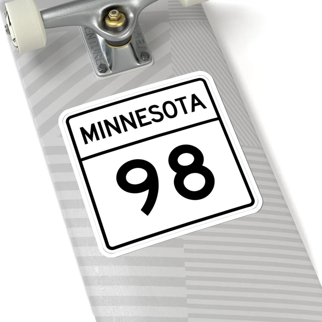 MN-98 1948 (Minnesota) (Road Sign) STICKER Vinyl Kiss-Cut Decal - The Sticker Space