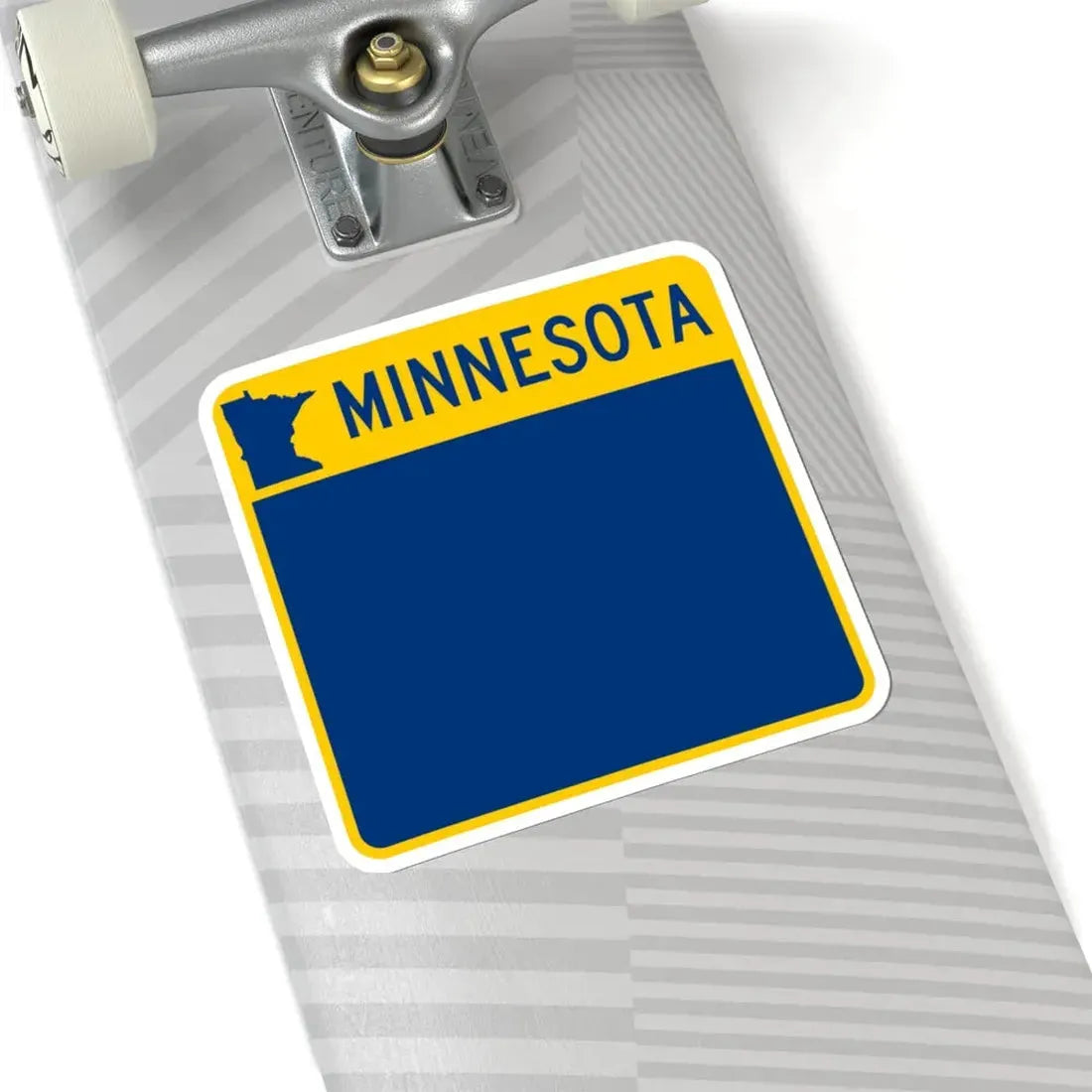 MN-blank (Minnesota) (Road Sign) STICKER Vinyl Kiss-Cut Decal - The Sticker Space