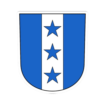 Münchwilen TG-blazon (Switzerland) (Coat of Arms) STICKER Vinyl Kiss-Cut Decal 2 Inch White - The Sticker Space