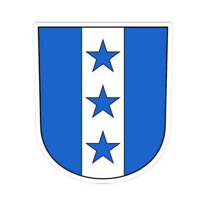 Münchwilen TG-blazon (Switzerland) (Coat of Arms) STICKER Vinyl Kiss-Cut Decal 3 Inch White - The Sticker Space