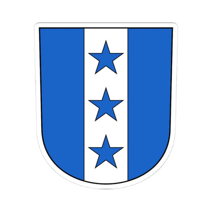 Münchwilen TG-blazon (Switzerland) (Coat of Arms) STICKER Vinyl Kiss-Cut Decal 4 Inch White - The Sticker Space