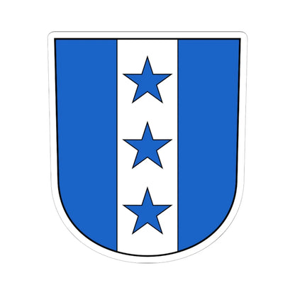 Münchwilen TG-blazon (Switzerland) (Coat of Arms) STICKER Vinyl Kiss-Cut Decal 6 Inch White - The Sticker Space