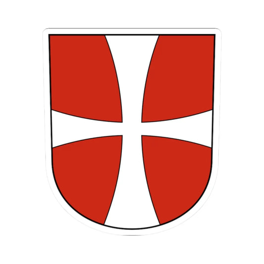 Münsterlingen-blazon (Switzerland) (Coat of Arms) STICKER Vinyl Kiss-Cut Decal 2 Inch White - The Sticker Space