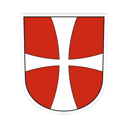 Münsterlingen-blazon (Switzerland) (Coat of Arms) STICKER Vinyl Kiss-Cut Decal 4 Inch White - The Sticker Space