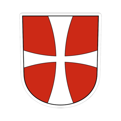 Münsterlingen-blazon (Switzerland) (Coat of Arms) STICKER Vinyl Kiss-Cut Decal 6 Inch White - The Sticker Space