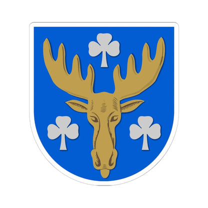 Mäntsälä.vaakuna (Finland) (Coat of Arms) STICKER Vinyl Kiss-Cut Decal 6 Inch White - The Sticker Space
