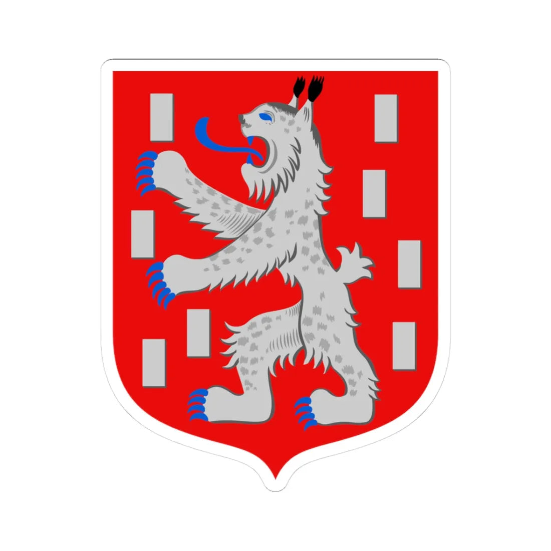 Mänttä.vaakuna (Finland) (Coat of Arms) STICKER Vinyl Kiss-Cut Decal 3 Inch White - The Sticker Space