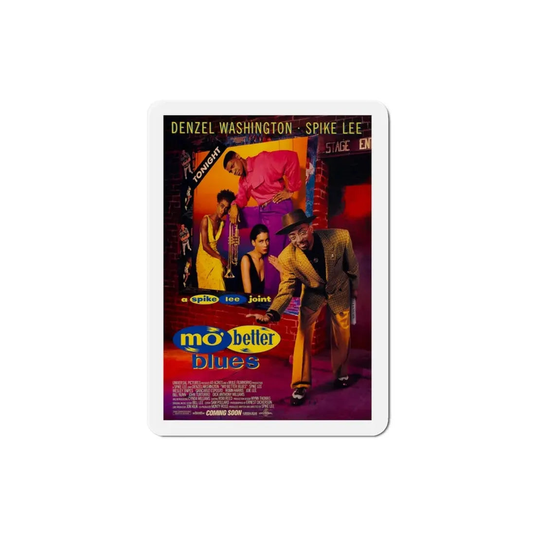 Mo Better Blues 1990 Movie Poster Refrigerator Magnet - The Sticker Space