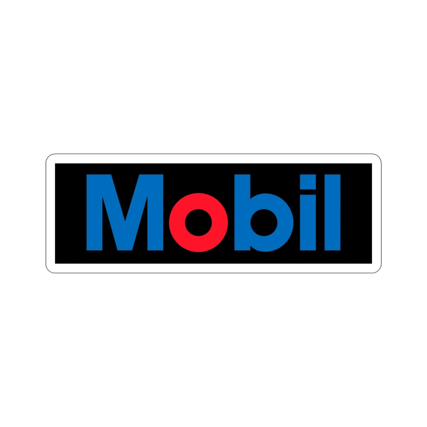 Mobil Gas Logo STICKER Vinyl Die-Cut Decal-4 Inch-The Sticker Space