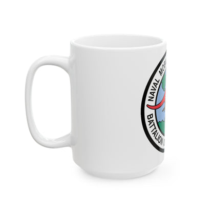 Mobile Construction Bn 133 NMCB 133 Seabee (U.S. Navy) White Coffee Mug-The Sticker Space