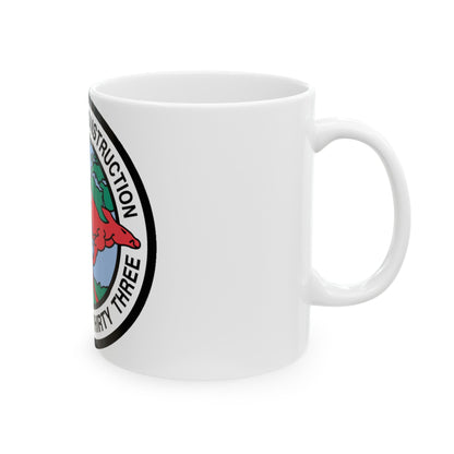 Mobile Construction Bn 133 NMCB 133 Seabee (U.S. Navy) White Coffee Mug-The Sticker Space