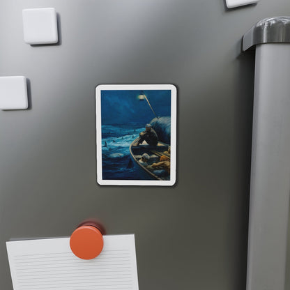 Moby Dick (Magazine Illustration) Refrigerator Magnet-The Sticker Space