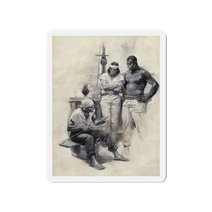 Moby Dick story illustration, 1930 (Magazine Illustration) Refrigerator Magnet - The Sticker Space