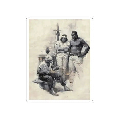 Moby Dick story illustration, 1930 (Magazine Illustration) STICKER Vinyl Die-Cut Decal White Die-Cut 3 Inch - The Sticker Space