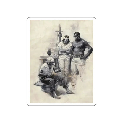 Moby Dick story illustration, 1930 (Magazine Illustration) STICKER Vinyl Die-Cut Decal White Die-Cut 5 Inch - The Sticker Space