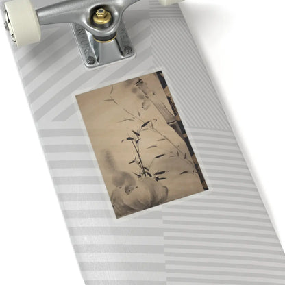 Mochizuki Gyokusen 望月玉川 - Squirrels on Bamboo and Rock - 1812 v10 - STICKER Vinyl Kiss-Cut Decal