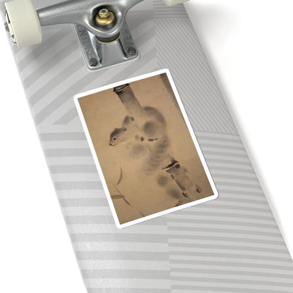 Mochizuki Gyokusen 望月玉川 - Squirrels on Bamboo and Rock - 1812 v4 - STICKER Vinyl Kiss-Cut Decal