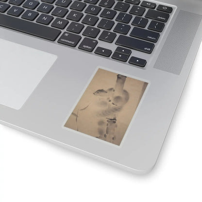 Mochizuki Gyokusen 望月玉川 - Squirrels on Bamboo and Rock - 1812 v4 - STICKER Vinyl Kiss-Cut Decal