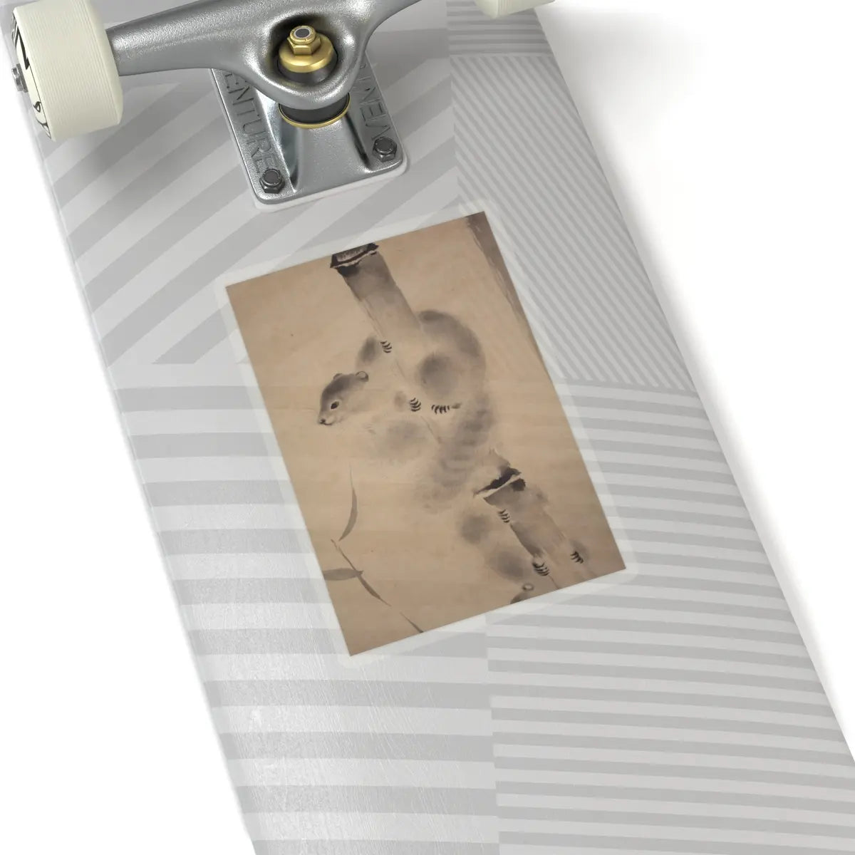Mochizuki Gyokusen 望月玉川 - Squirrels on Bamboo and Rock - 1812 v4 - STICKER Vinyl Kiss-Cut Decal
