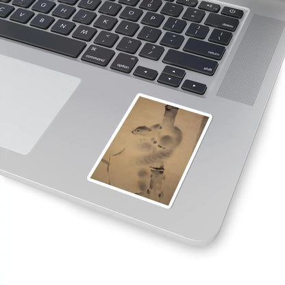 Mochizuki Gyokusen 望月玉川 - Squirrels on Bamboo and Rock - 1812 v4 - STICKER Vinyl Kiss-Cut Decal
