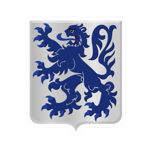 Modave wapen (Belgium) (Coat of Arms) STICKER Vinyl Kiss-Cut Decal 2 Inch White - The Sticker Space