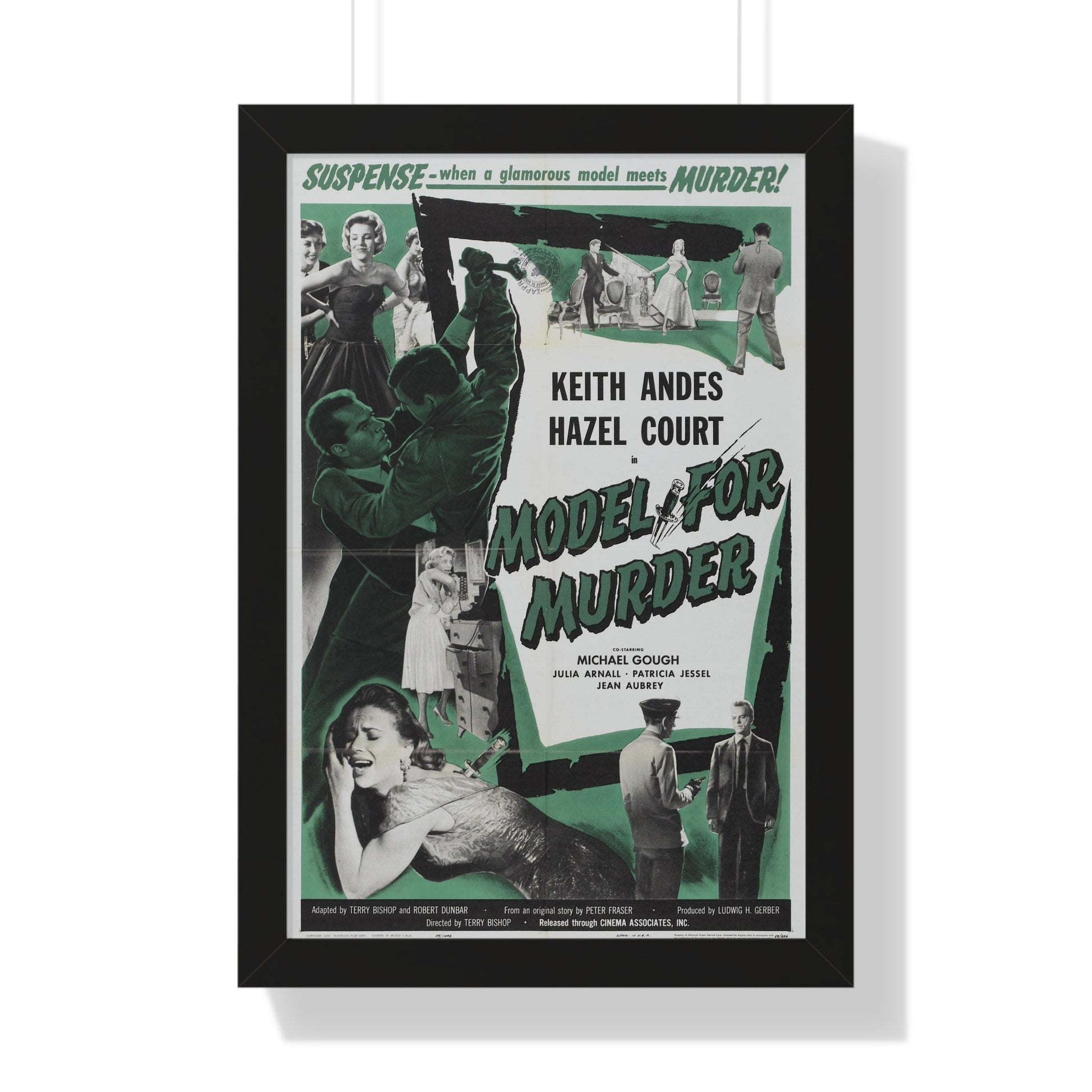 MODEL FOR MURDER 1959 - Framed Movie Poster-16″ x 24″-The Sticker Space