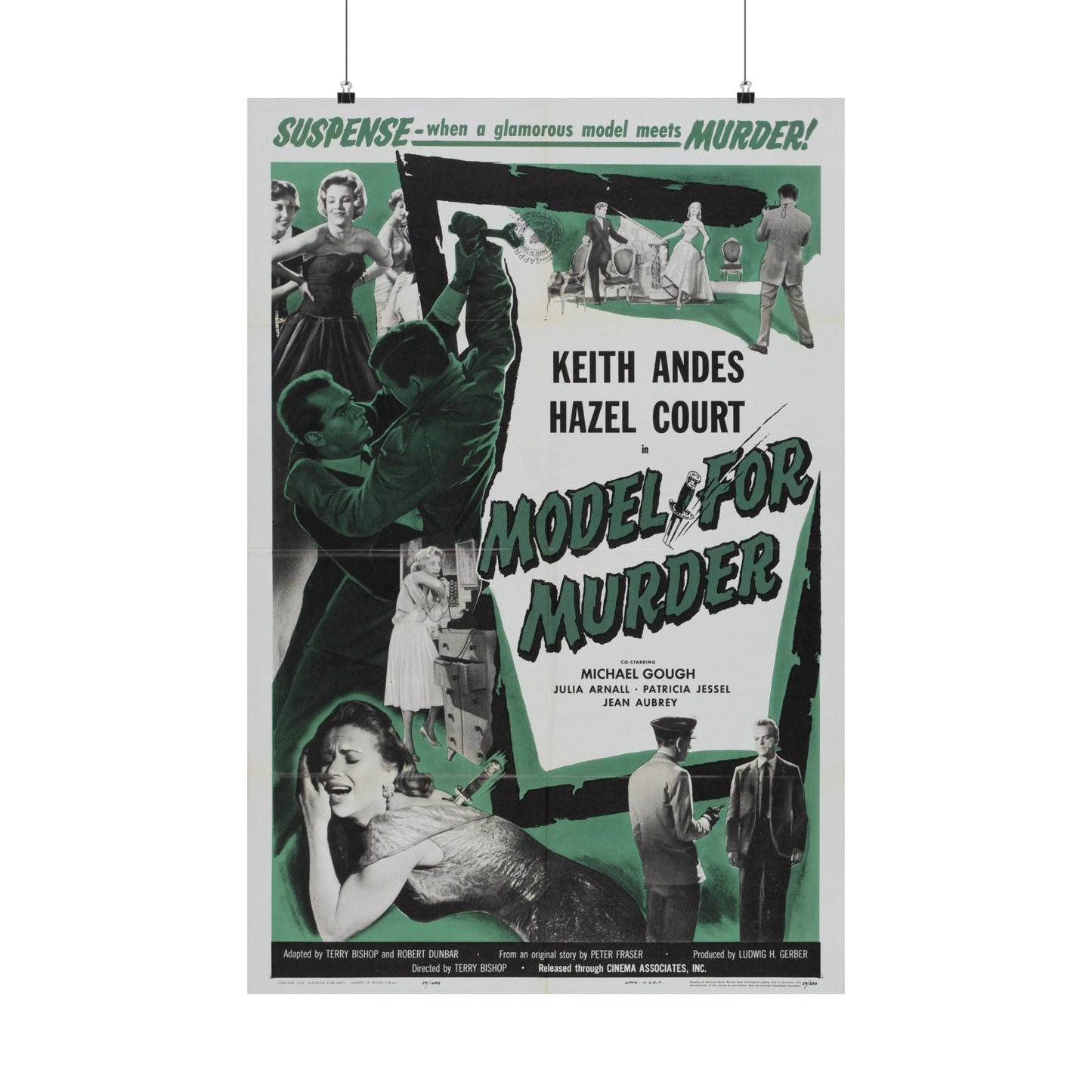 MODEL FOR MURDER 1959 - Paper Movie Poster-24″ x 36″-The Sticker Space