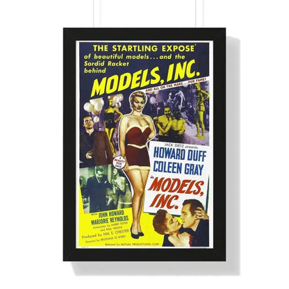 MODELS INC 1952 - Framed Movie Poster 16″ x 24″ Black - The Sticker Space