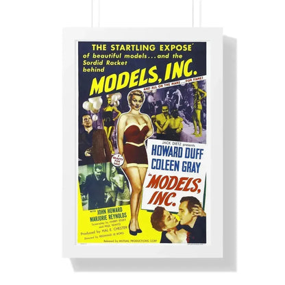 MODELS INC 1952 - Framed Movie Poster 16″ x 24″ White - The Sticker Space