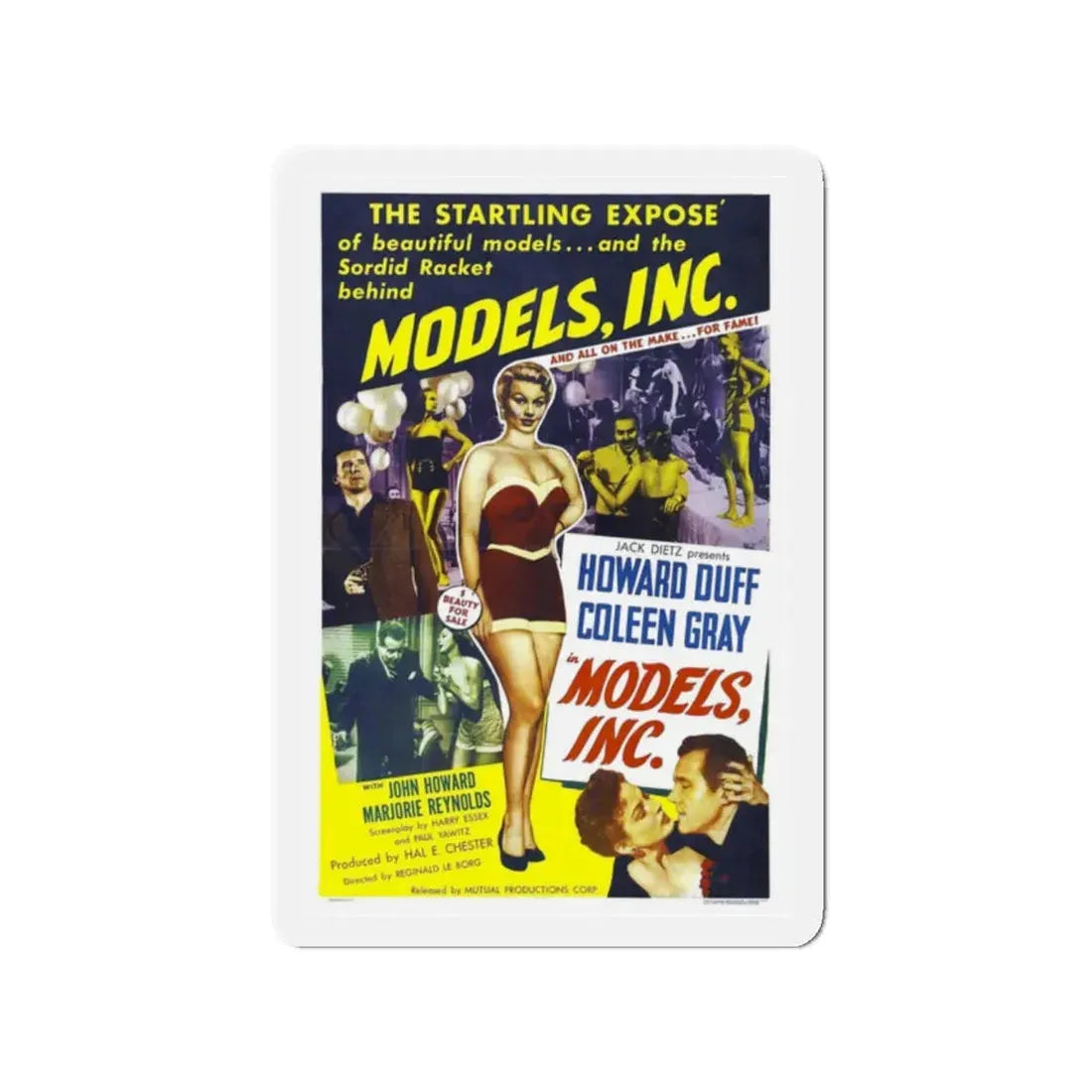 MODELS INC 1952 Movie Poster - Refrigerator Magnet - The Sticker Space