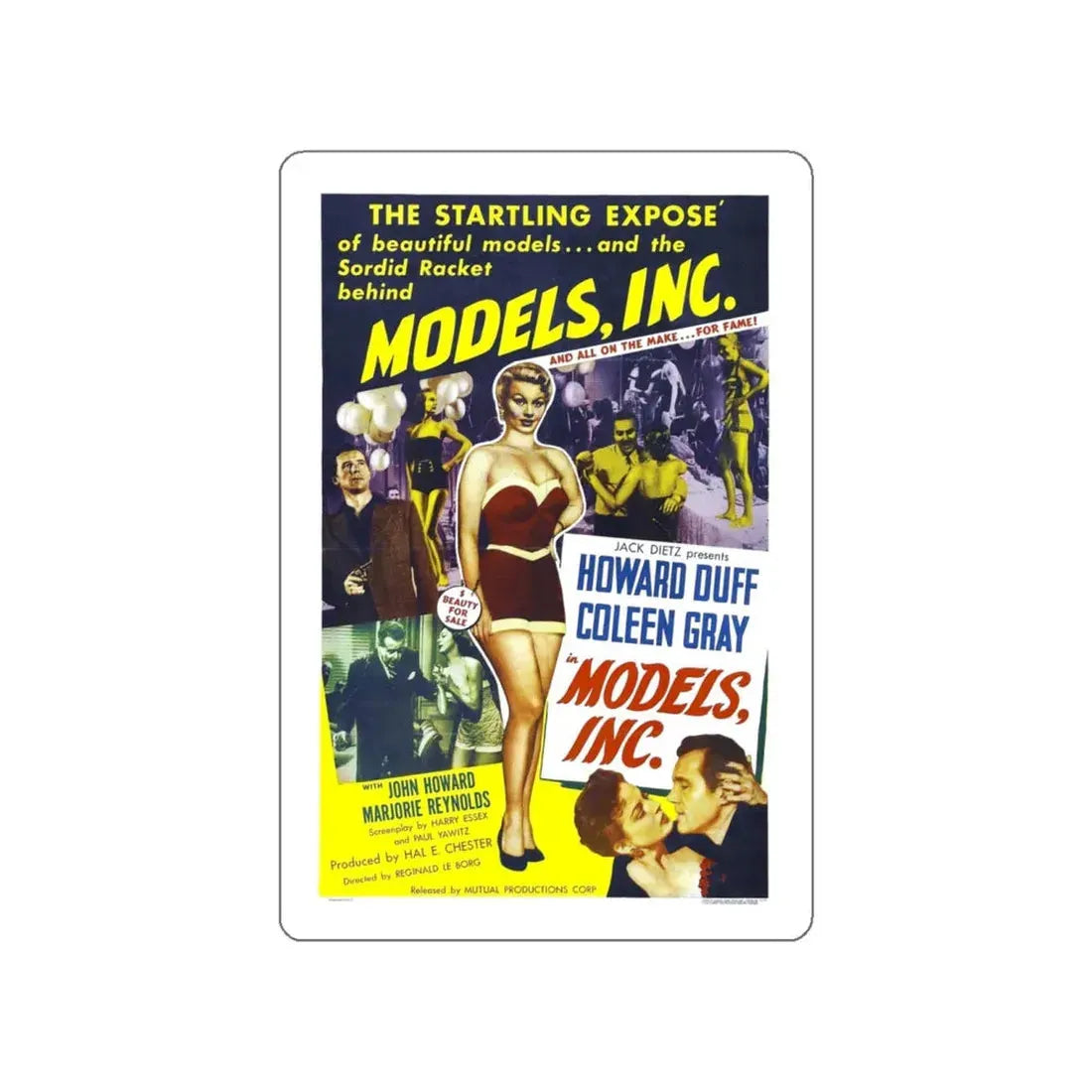 MODELS INC 1952 Movie Poster STICKER Vinyl Die-Cut Decal - The Sticker Space
