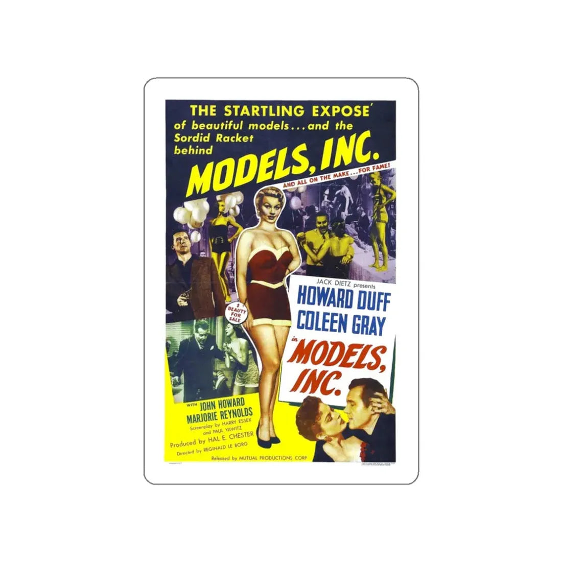 MODELS INC 1952 Movie Poster STICKER Vinyl Die-Cut Decal - The Sticker Space
