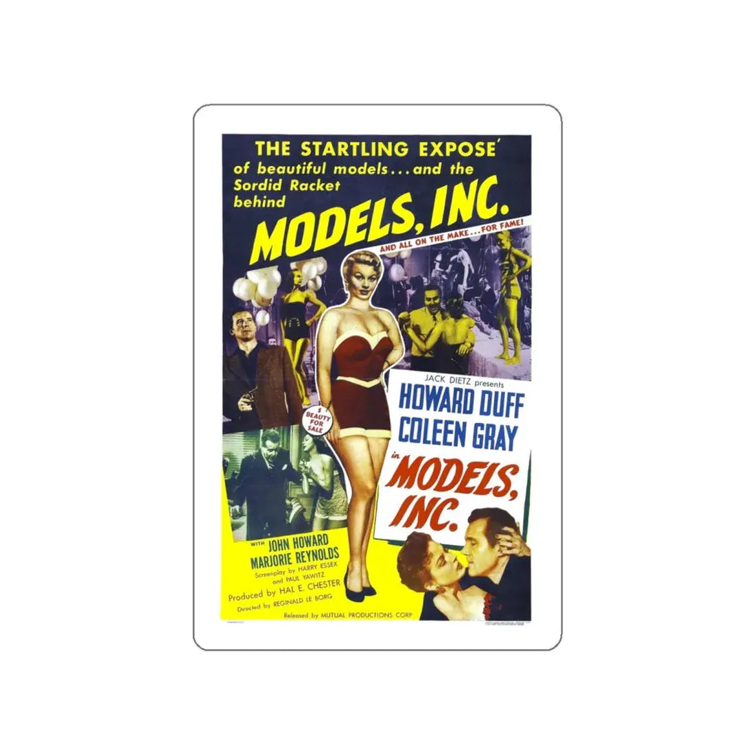 MODELS INC 1952 Movie Poster STICKER Vinyl Die-Cut Decal - The Sticker Space