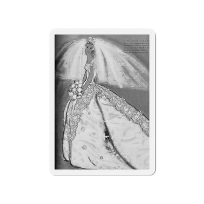 Modern Bride editorial drawn by John Moory, 1960 (2) (Magazine Illustration) Refrigerator Magnet