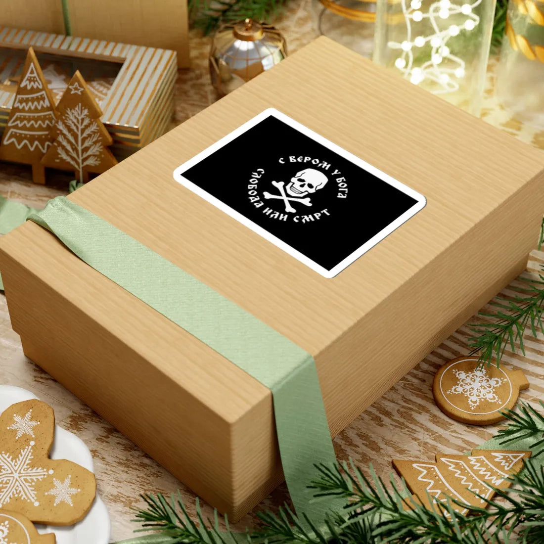 Modern Chetnik flag (Serbia) STICKER Vinyl Kiss-Cut Decal - The Sticker Space