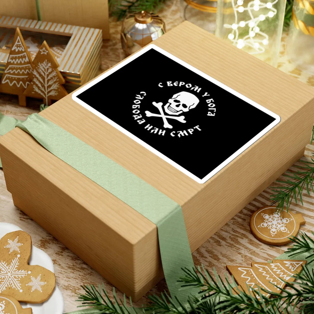 Modern Chetnik flag (Serbia) STICKER Vinyl Kiss-Cut Decal - The Sticker Space