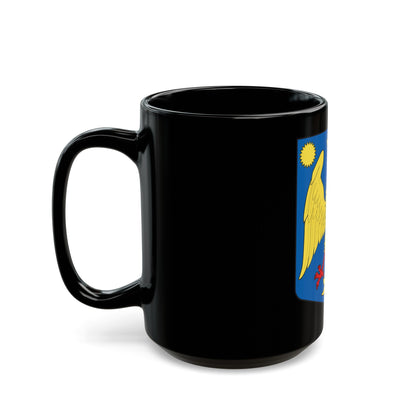 Modern coat of arms of Wallachia - Black Coffee Mug-The Sticker Space